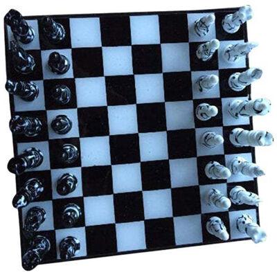 Contemporary Vetro DI Murano Chess Board Scacchiera, Made in Italy