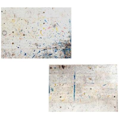 Pair of Paint Splatter Board with Epoxy Finish