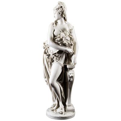 Stunning Classical Lady Marble Figure A. Carrier