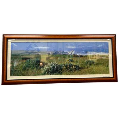 Robert Salisbury Knight Panorama Photograph, "Wildflower Coast", Framed