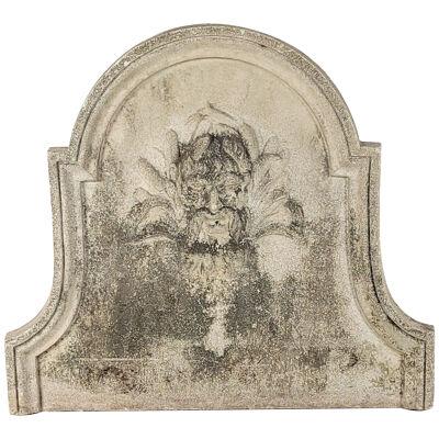 Antique Classical Style Fountain Back, Cast Stone, circa 1900 or earlier